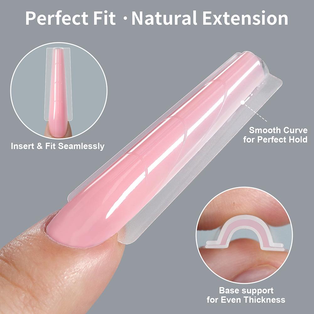 Nail Extension Form - 256Pcs Sandwich Nail Dual Extension Quick-Building