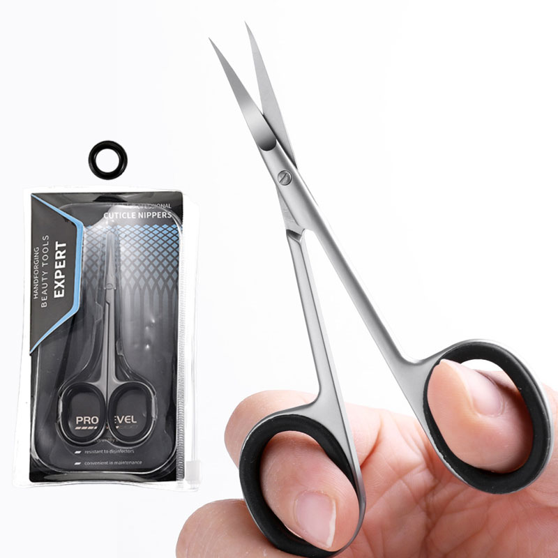 Nail Extension Form - Stainless Steel Curved Tip Cuticle Scissors