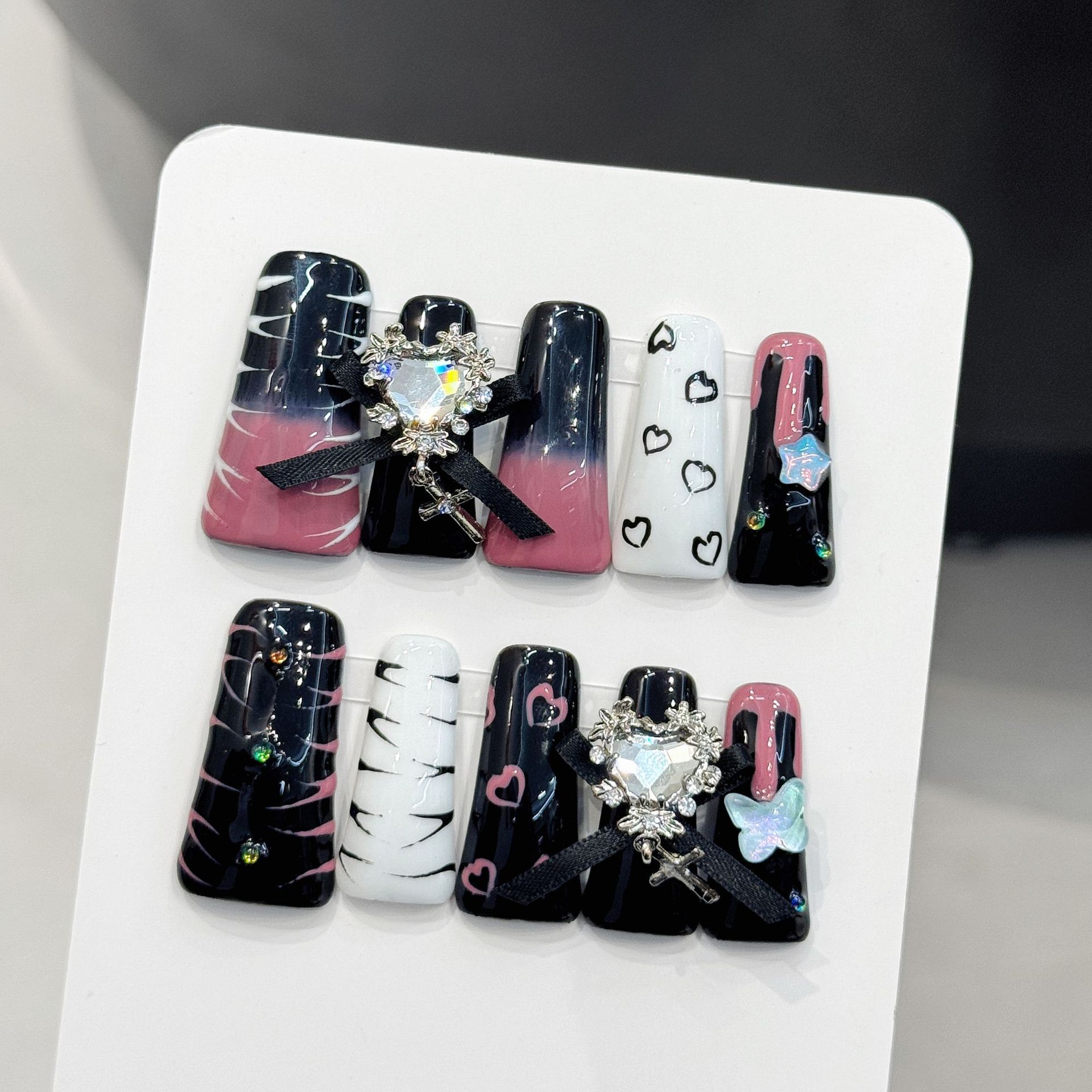 Nail Art Love - 10pcs Pure Hand Pressed Long Duck
