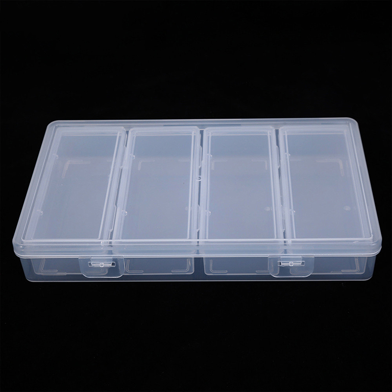 Nail Extension Form - 🛒4 Grid Independent Storage Box Transparent