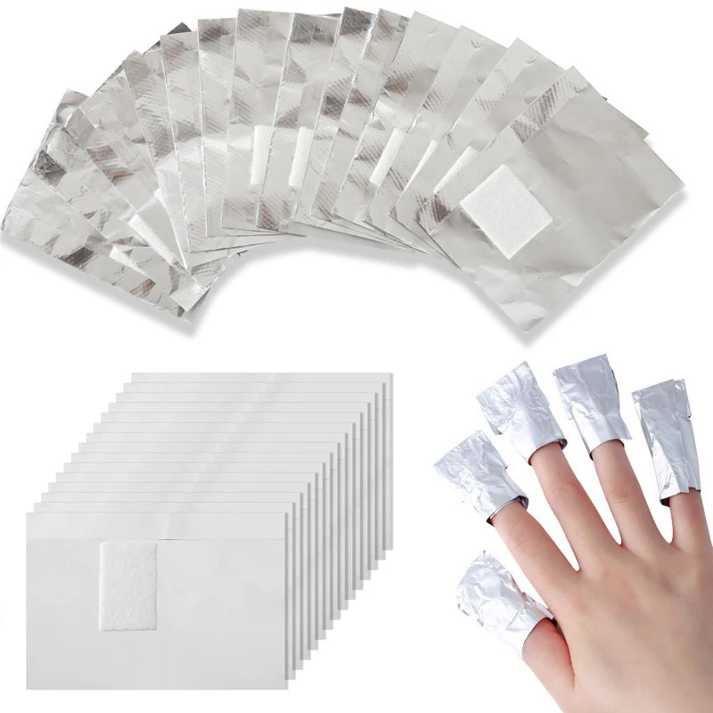 Nail Art Gel Polish - 100Pcs Bag Aluminium Foil Nail Art