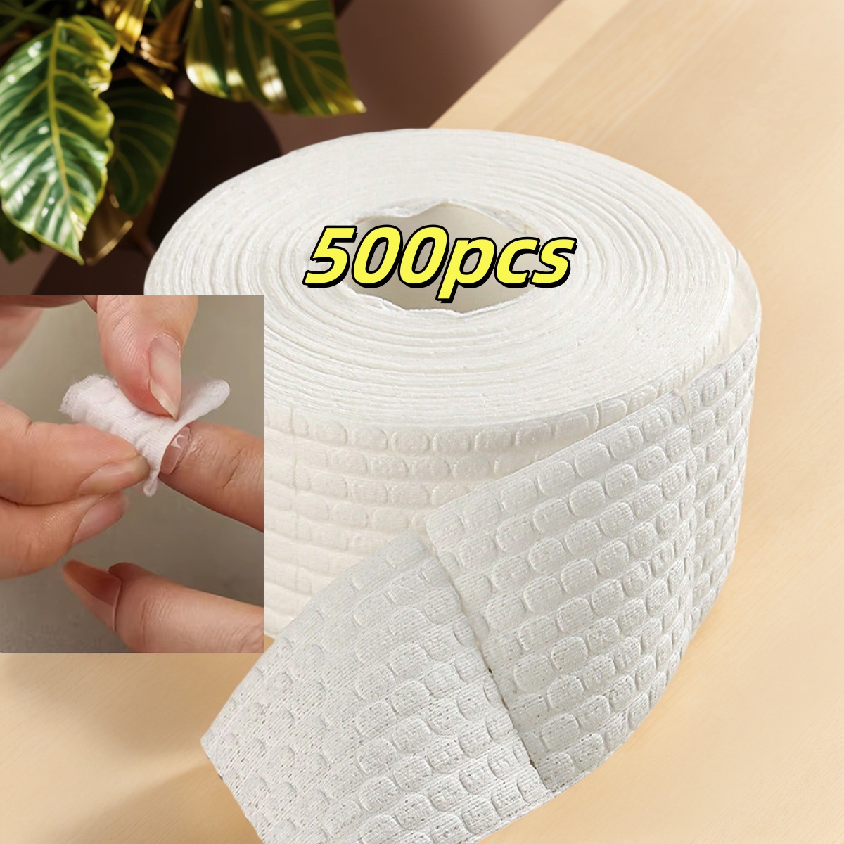 Nail Art Gel Polish - 300/500Pcs/Roll Nail Cotton Wipes UV Gel