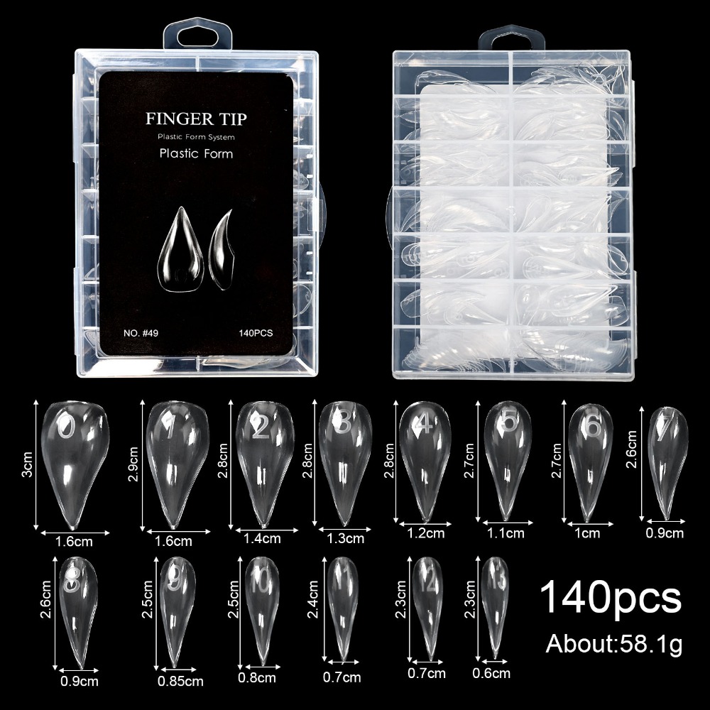 Nail Extension Form - 70/140/150Pcs 70/140/150Pcs Gel Dual Nail Forms