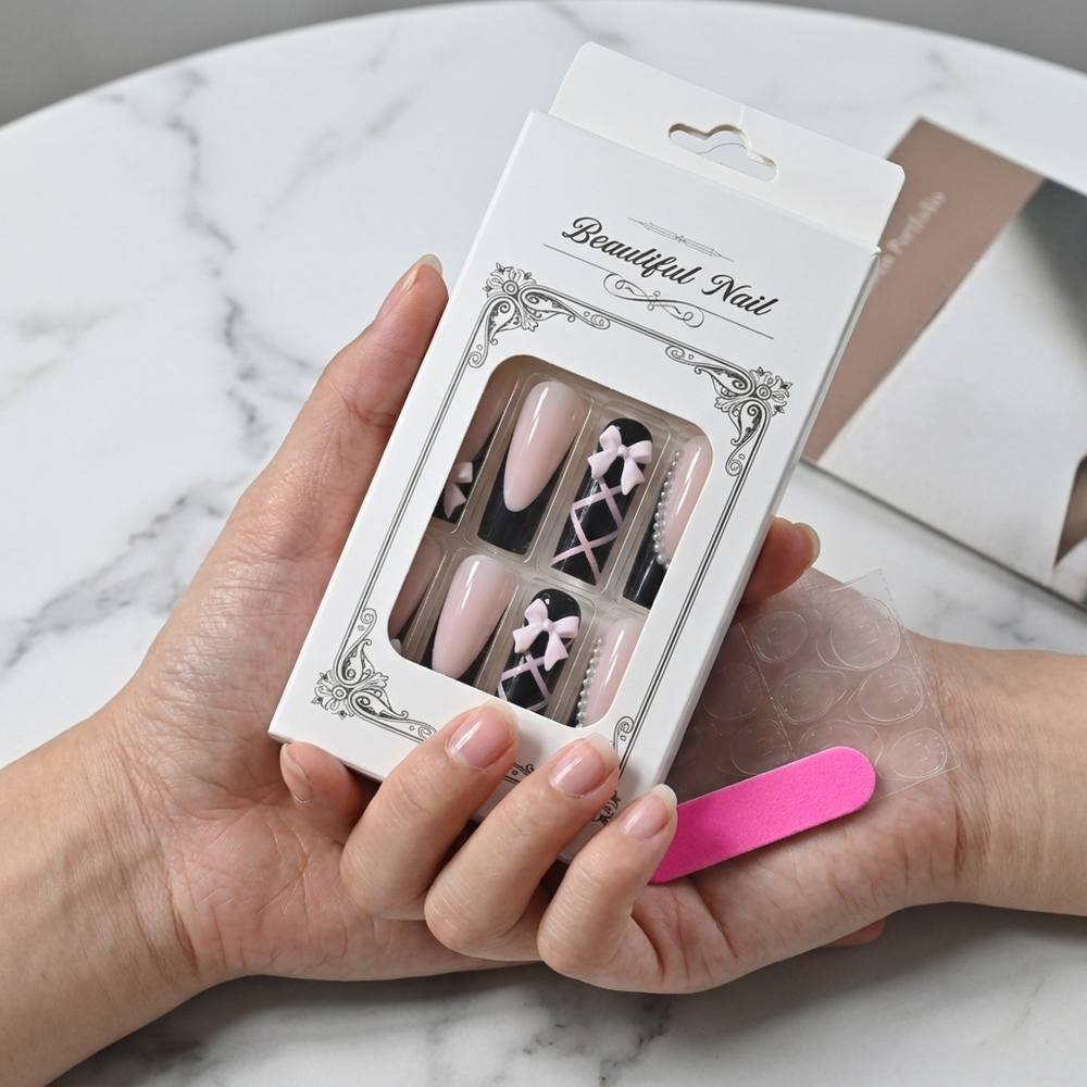 1Box Black Pink Ombre French P – Nail Art Ombre Pink Bewertung und Preis