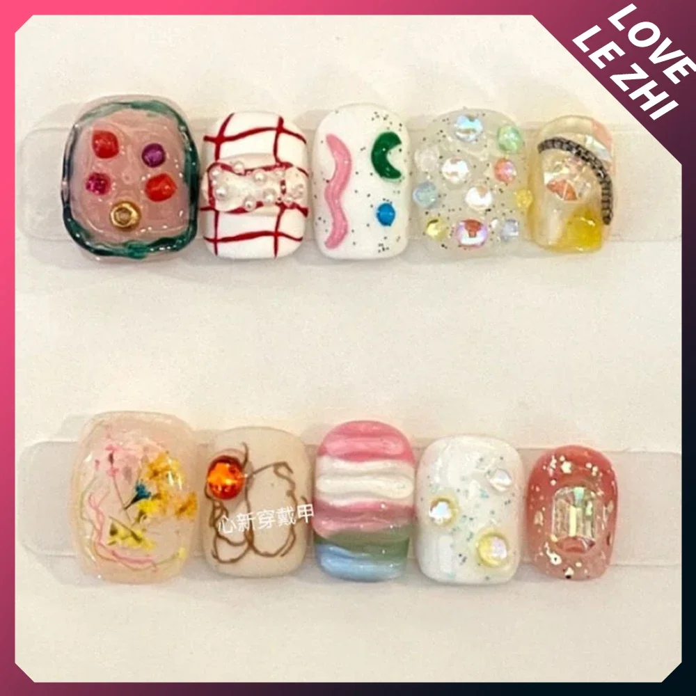 10Pcs Diy Creativity Funny Mas – Nail Art Love Bewertung und Preis