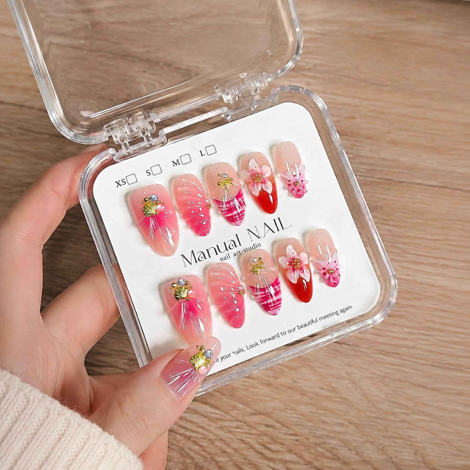 1Box 3D Flower Pink Ombre Acry – Nail Art Ombre Pink Bewertung und Preis