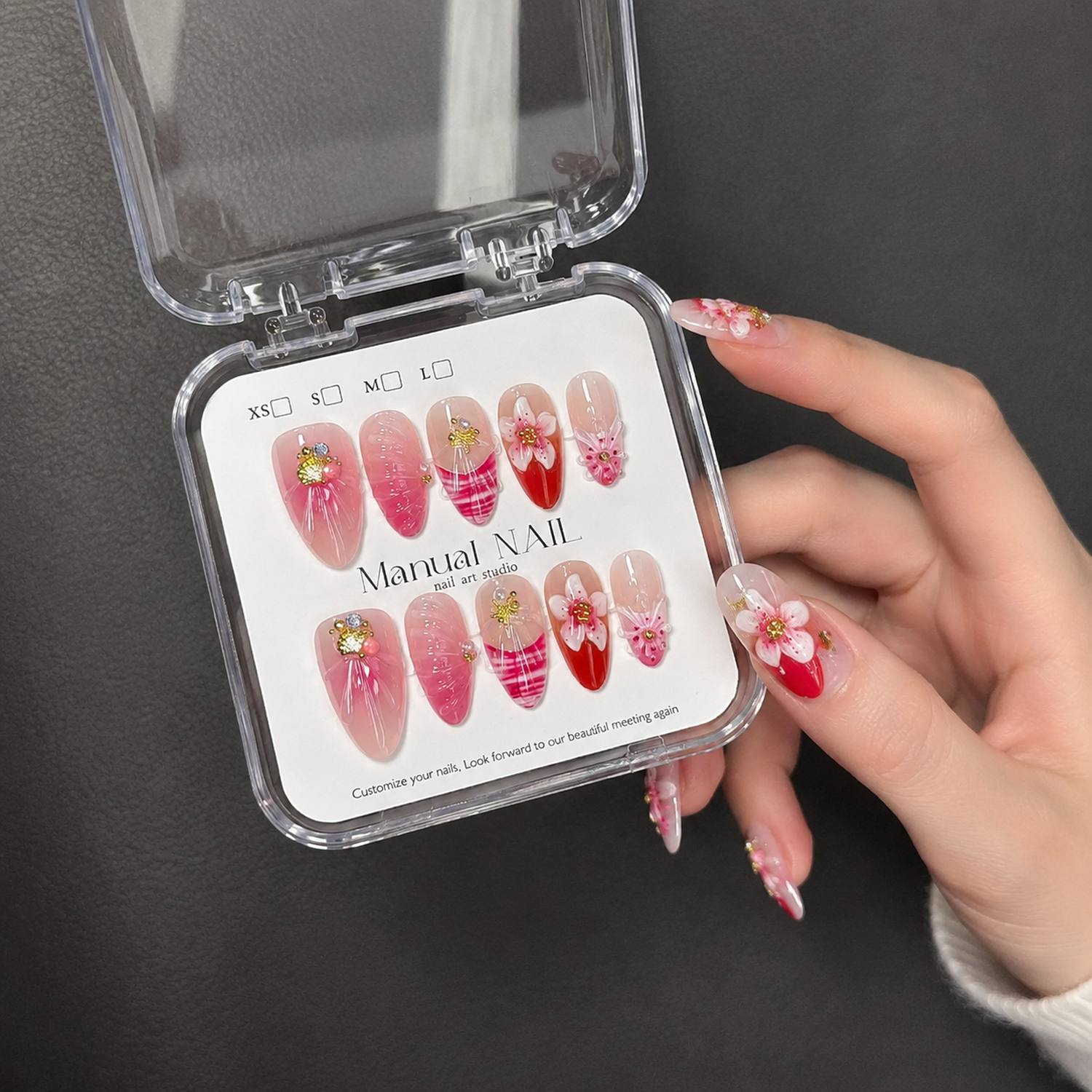 1Box 3D Flower Pink Ombre Acry – Nail Art Ombre Pink Bewertung und Preis