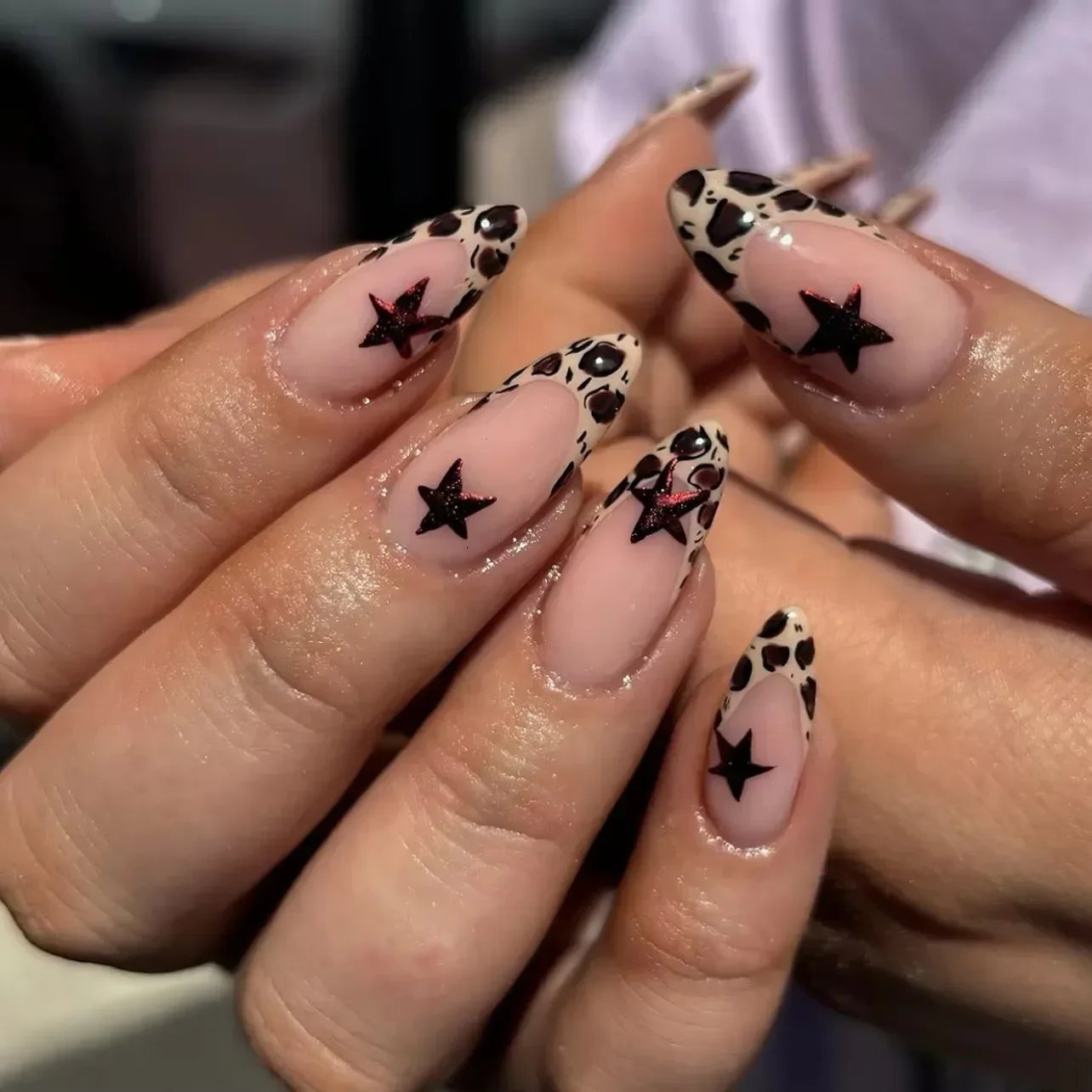 Leopard Print Long Pointed Fak – Nail Art Love Bewertung und Preis