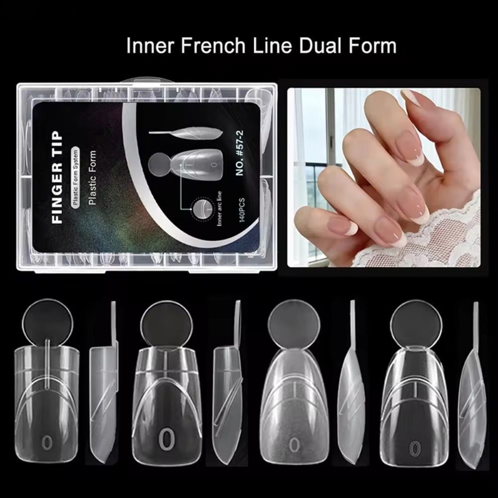 140PCS Matte Surface French Na – Nail Extension Form Bewertung und Preis