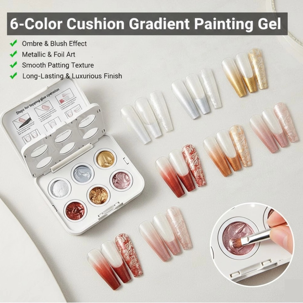 6 Colors Ombre Nail Gradient G – Nail Art Ombre Pink Bewertung und Preis