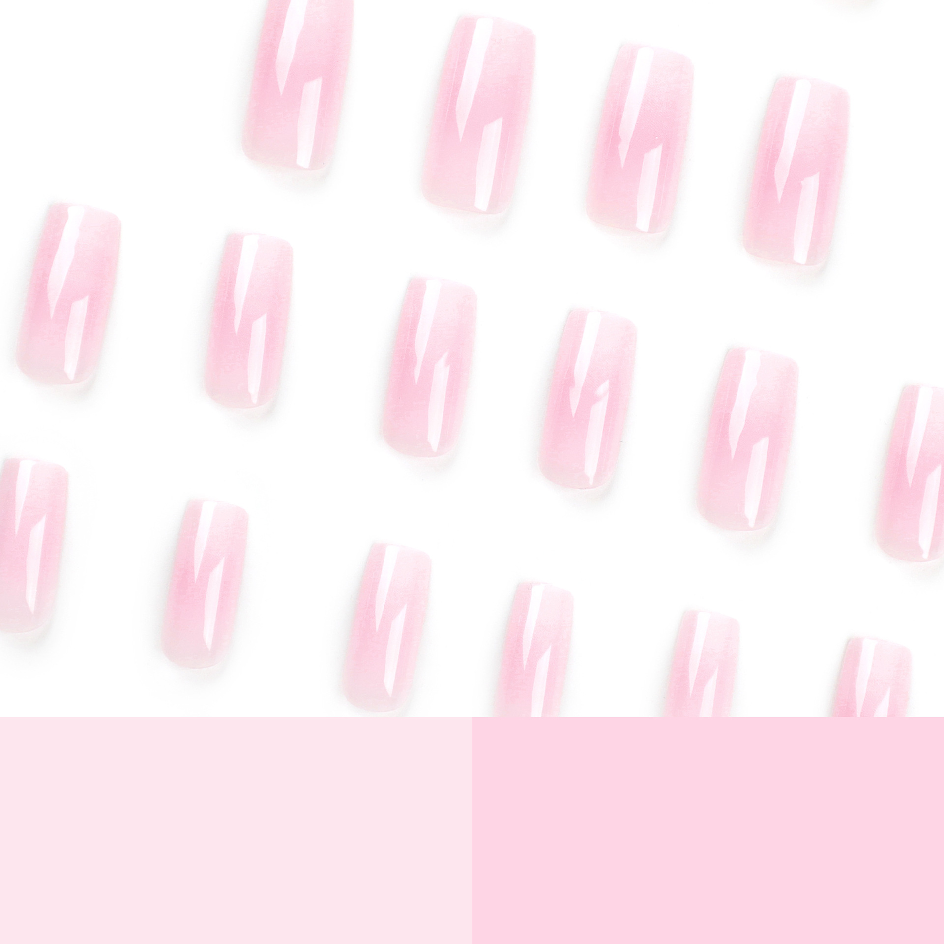 24pcs Pink Ombre Long Square P – Nail Art Ombre Pink Bewertung und Preis