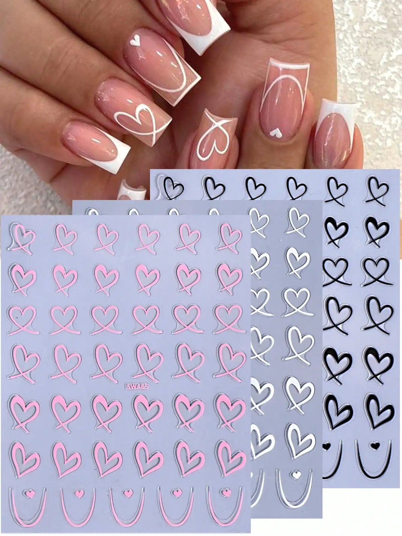 2pcs 3D Pink Lotus Flower Nail – Nail Art Ombre Pink Bewertung und Preis