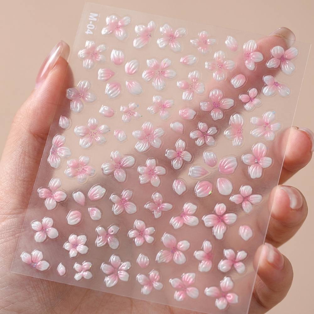 1Pc Raised Relief Gradient Des – Nail Art Ombre Pink Bewertung und Preis