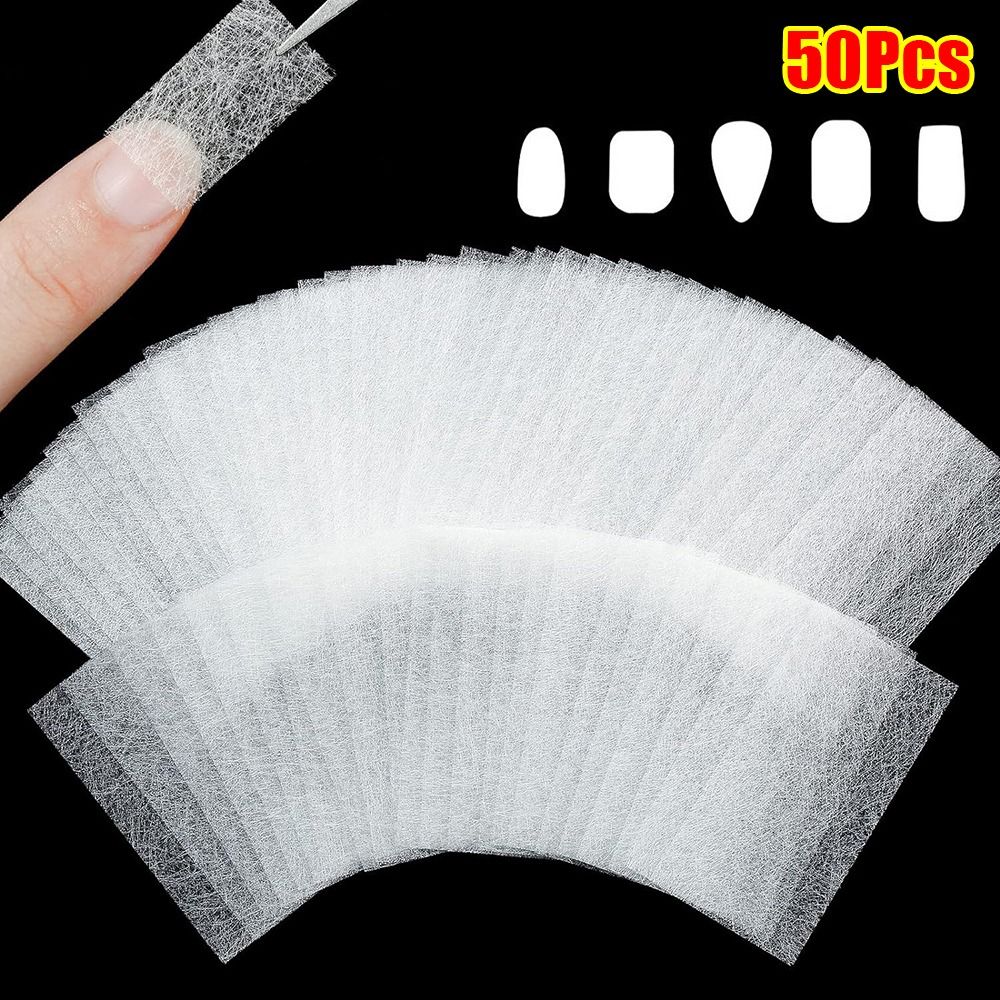 50Pcs New Non-woven Silk Fiber – Nail Extension Form Bewertung und Preis