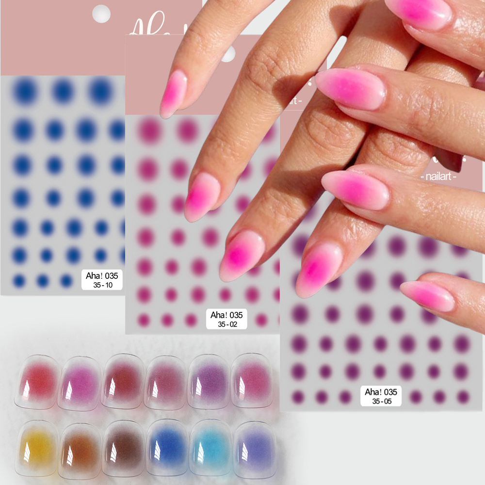 1Pc Pink Ombre Round Gradient  – Nail Art Ombre Pink Bewertung und Preis