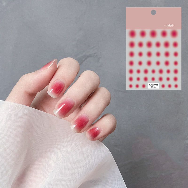 1Pc Pink Ombre Round Gradient  – Nail Art Ombre Pink Bewertung und Preis
