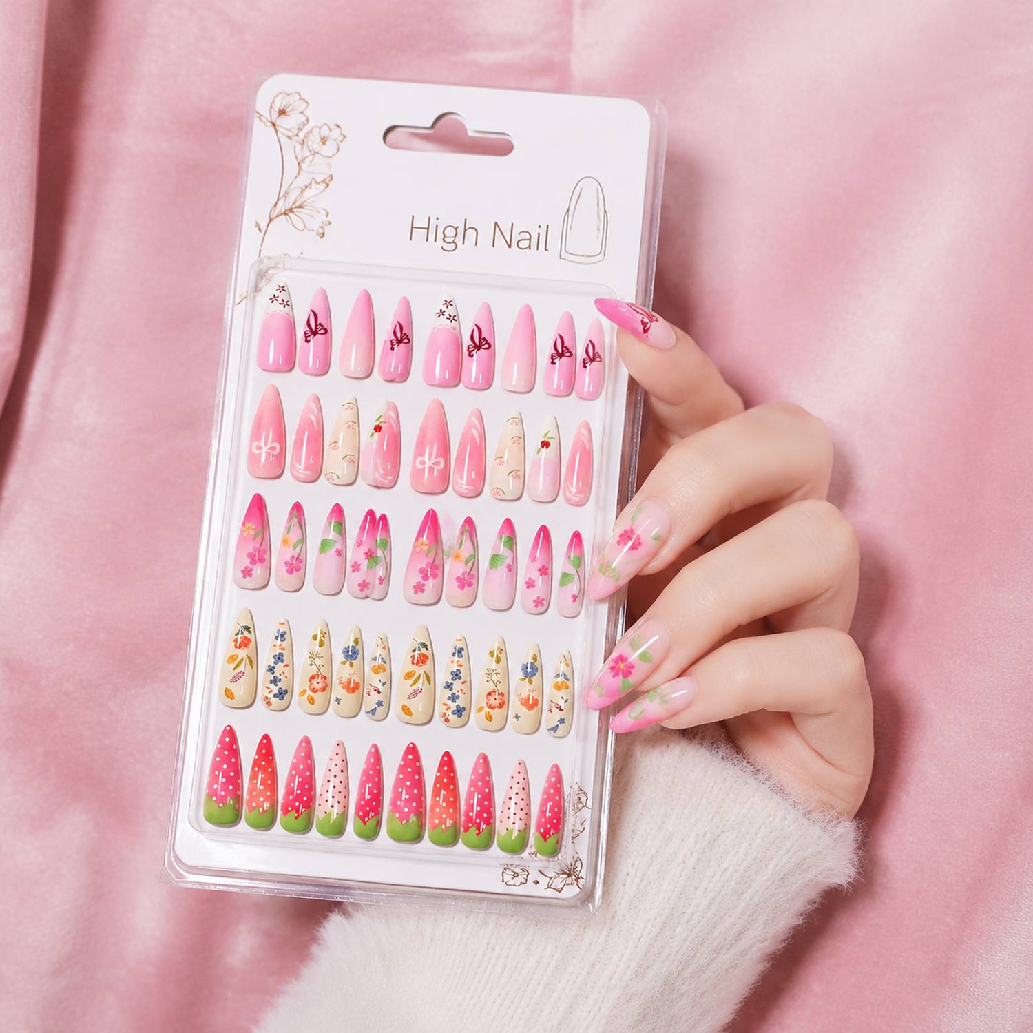 1Bag Frosted Ombre 3D Art Pres – Nail Art Ombre Pink Bewertung und Preis