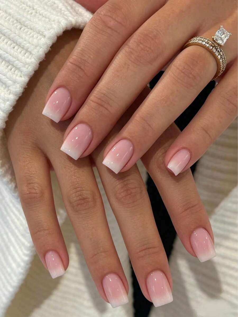 French Pink Square Nail Sticke – Nail Art Ombre Pink Bewertung und Preis