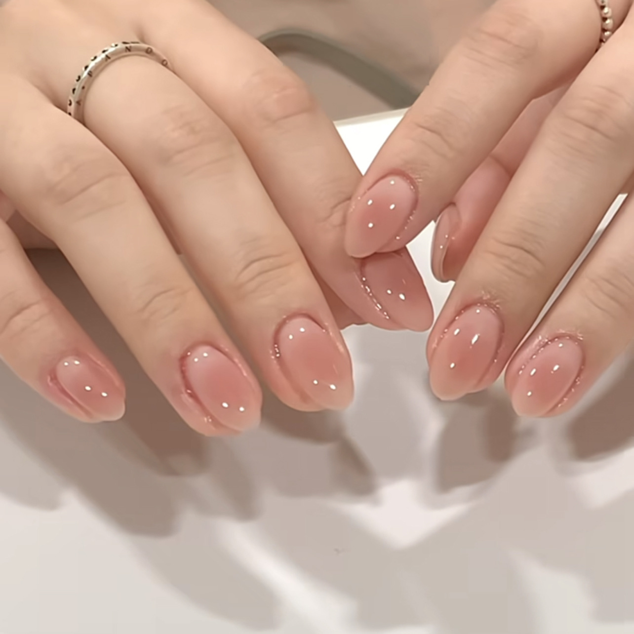 24pcs Gradient Pink White Pres – Nail Art Ombre Pink Bewertung und Preis