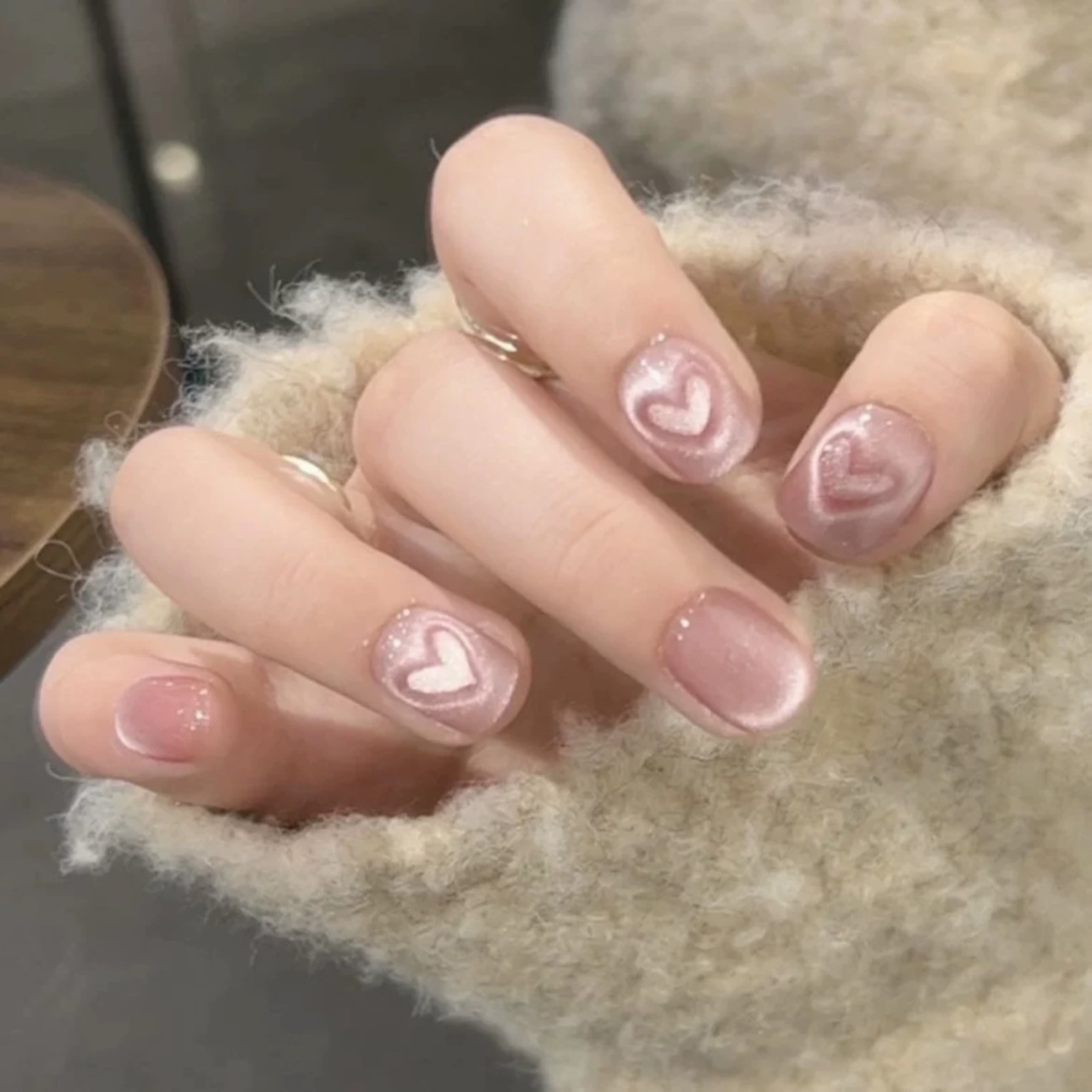 10pcs Pure Hand Pressed Short  – Nail Art Love Bewertung und Preis