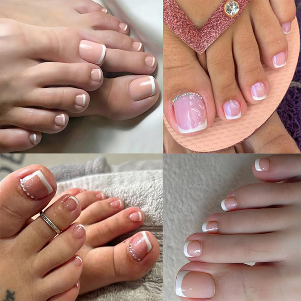 120pcs Ombre Pink White Toe Na – Nail Art Ombre Pink Bewertung und Preis
