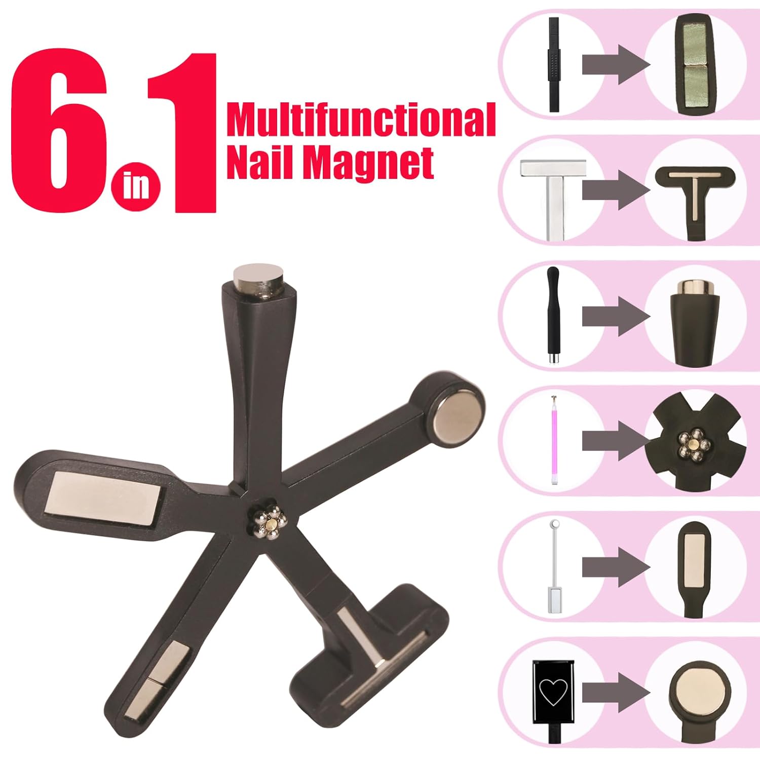 YIKOOLIN 6-in-1 Nail Art Magne – Nail Art Love Bewertung und Preis