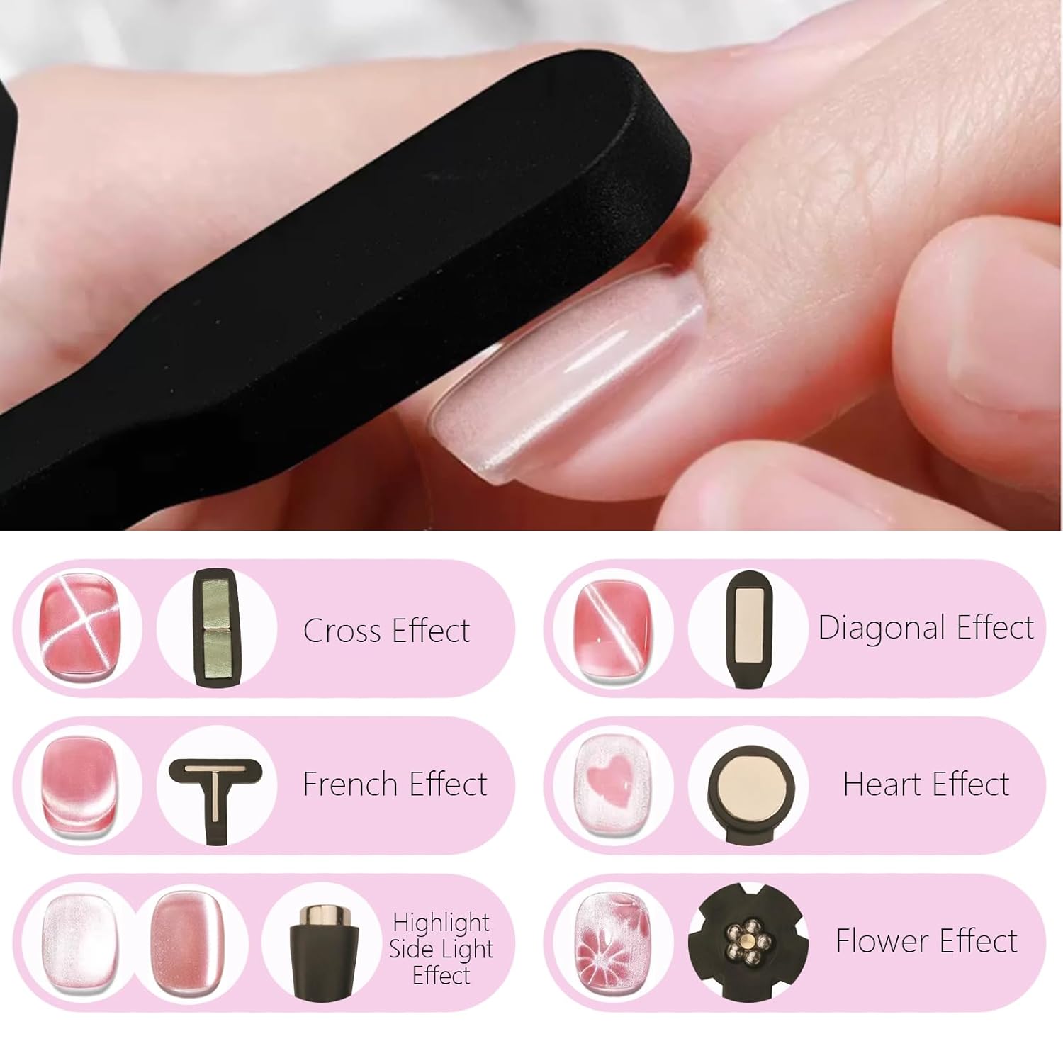YIKOOLIN 6-in-1 Nail Art Magne – Nail Art Love Bewertung und Preis
